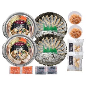 「関とら本店」ふくたたき刺身とふく個食鍋セット(増量)