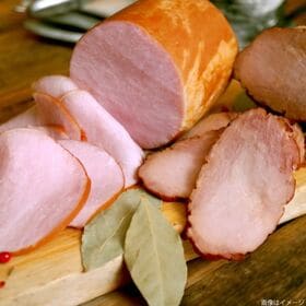 【計490g】鎌倉富岡商会のエンブレムロースハム・焼豚2本セット