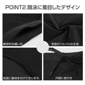 競泳水着 緑ライン XL メンズ 男の子 ハーフパンツ フィットネス