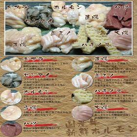 【1kg(500g×2パック)】国産牛ミックスホルモン(牛 小腸 大腸 センマイ 心臓 並ミノ 等)