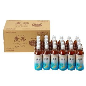 【ラベル有500ml×24本】国産大麦100%使用 ミツウロコ麦茶　乳化剤不使用で、ノンカフェイン！