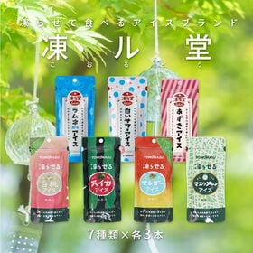 【計21本/7種×各3本】『友桝果実アイス凍ル堂』7種類各3本セット