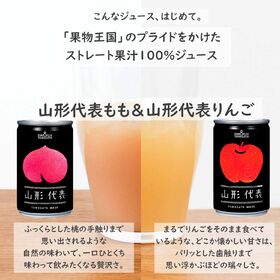 【160g×40本】山形代表（もも＆りんご）山形県産果汁ストレート100％ジュースアソート　山形食品
