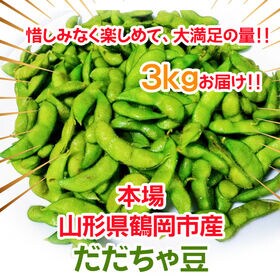 【3kg】 山形県鶴岡市産 だだちゃ豆 バラ＜秀品＞