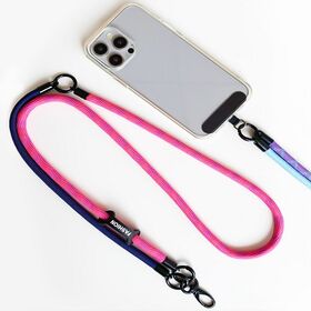 【カラーランダム】斜め掛けもできる、多用途スマホストラップ