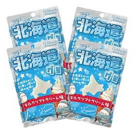 【39g(3g×13粒)×4袋】北海道グミ ミルクソフトクリ...