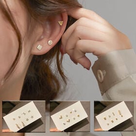 【A01】スタッドピアスセット4ペア