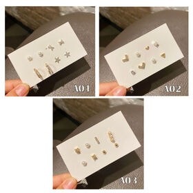 【A01】スタッドピアスセット4ペア