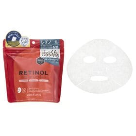 【32枚×4袋】ハリのある印象肌へ レチノールプレミアムケアマスク