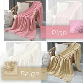 【ベージュ/120×150cm】北欧風ブランケット