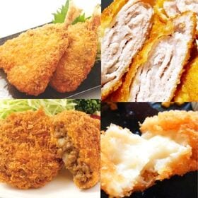 揚げ物4種20個セット（黒毛和牛メンチカツ＆ミルフィーユカツ＆アジフライ＆カニクリームコロッケ）