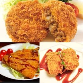 揚げ物3種15個セット（黒毛和牛メンチカツ＆手作りアジフライ＆カニクリームコロッケ）