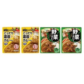 【2種/計4袋】チーズカレー＆野菜カレー | 吟味された素材やスパイスを使い、安心の国内工場で作られたレトルトカレー。