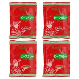 【4袋】 本格レトルトカレー ビーフカレー 大辛