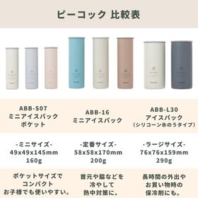 【ペールブルー】ピーコック ミニアイスパックポケット シリコーン 氷のうタイプ