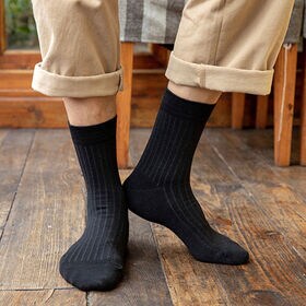 【ブラック】メンズソックス シンプル