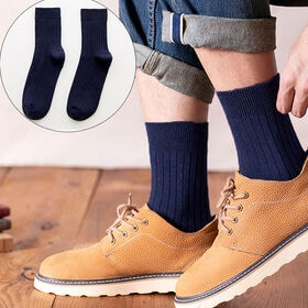 【ネイビー】メンズソックス シンプル