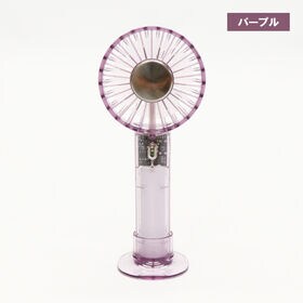 【パープル】冷却プレート付きクリアファン