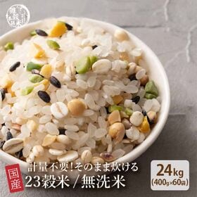 【24kg(400g×60袋)】国産雑穀入り無洗米（栄養満点...