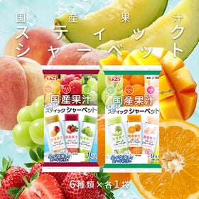 【計18本/6種×各3本】しんこう スティックシャーベット6種アソート