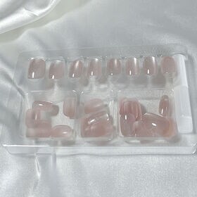 【30枚入】ネイルチップ シンプルピンク