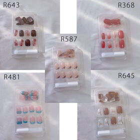 【24枚入】ネイルチップ ニュアンスネイル（タイプ：R643）