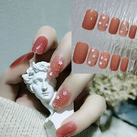 【30枚入】ネイルチップ 小花柄デザイン