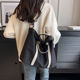 【ブラック】A4サイズ対応 2WAY大きめバッグ