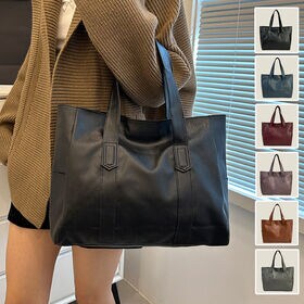 【ワインレッド】シンプルレディーストートバッグ