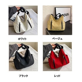 【ベージュ】キャンパストートバッグ