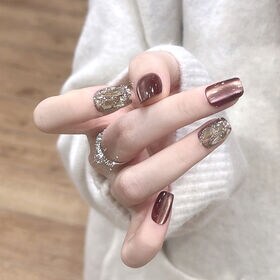 【30枚入】ネイルチップ キラキラビジュー