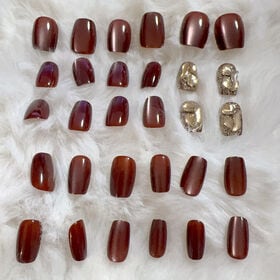 【30枚入】ネイルチップ キラキラビジュー