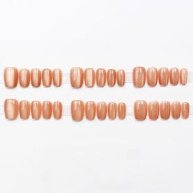 【30枚入】ネイルチップ つやつやワンカラー