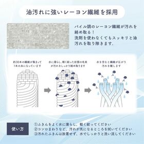 【3枚組】油汚れ用お掃除ふきん URBAN