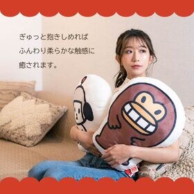 【2個セット】けんさくとえんじん　もちもちダイカットクッション