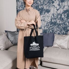 【ブラック】CHOOP 帆布A4トートバッグ