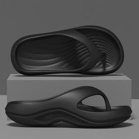 【ブラック／25-25.5cm】水に強く、歩きやすい超軽量EVAサンダル