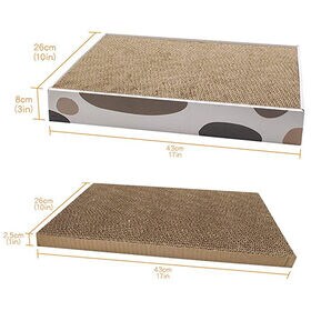 猫用 爪とぎダンボールBOX ダンボール3枚セットHEBENA