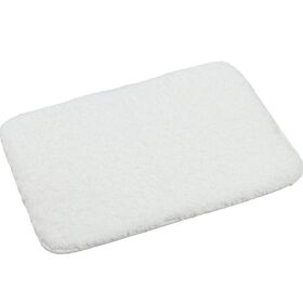 【ホワイト/50x80cm】ふわふわバスマット