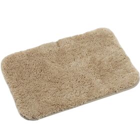 【ベージュ  /毛足3cm/40x60cm】ふわふわバスマット