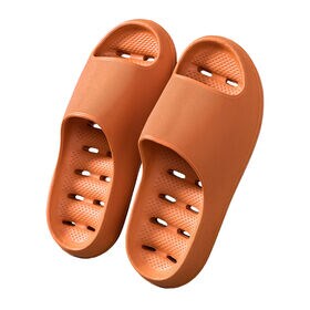 ※2足セット【オレンジ/Mサイズ（24.0cm-24.5cm）】バススリッパ