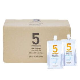 【500ml×18個】5年保存水 パウチ ウォーター＜非常用保存水＞