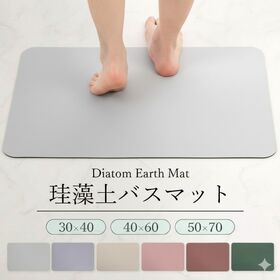 【アイボリー/40×60cm】珪藻土バスマット