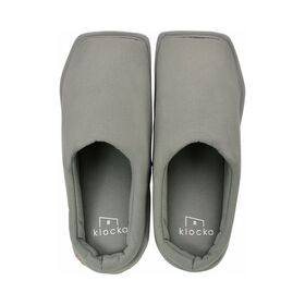 【Mサイズ・グレー】klocka おそうじスリッパ（23.0-24.5cm）