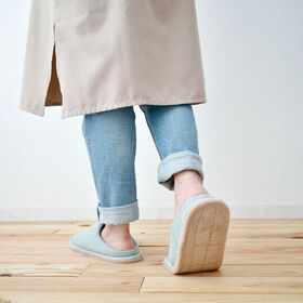 【Mサイズ・ミント】klocka おそうじスリッパ（23.0-24.5cm）