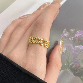 【ゴールド】星 オープンリング