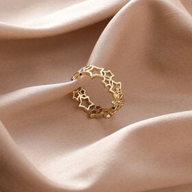 【ゴールド】星 オープンリング