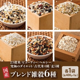 【人気6種/計2.4kg】雑穀米本舗の人気雑穀 6種類セット【6種×各1袋(400g)】