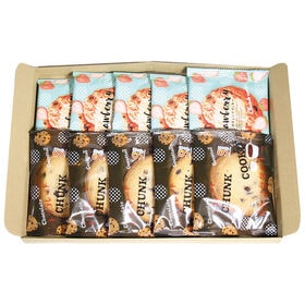【2種・計10個】銀の汐 2種のチャンククッキー(チョコ・いちご)詰め合わせ
