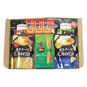 グリコ チーザ・クラッツ・プリッツと亀田の柿の種小袋セット